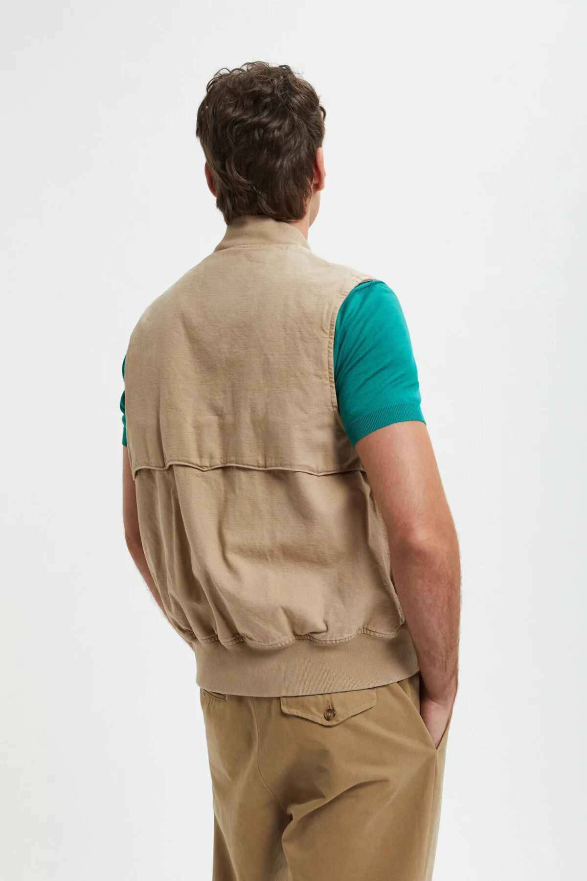 Canvas Garment Dyed Vest - Image 2